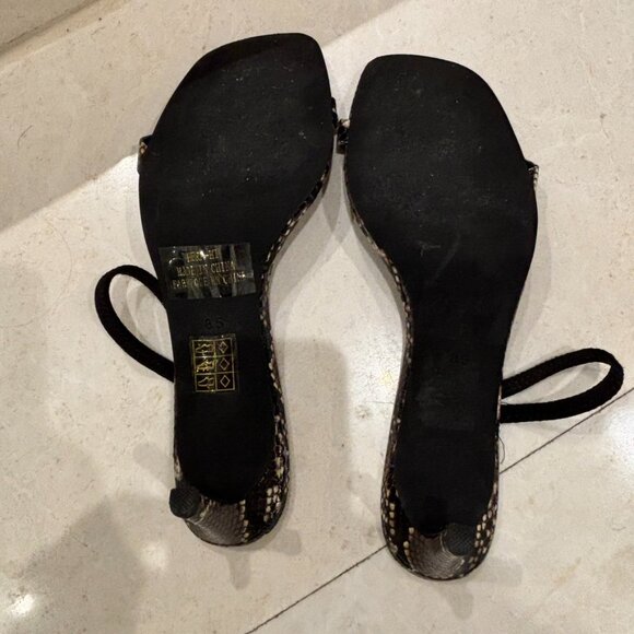 Jeffrey Campbell Hera-II Snake Print Heels Size 8.5 - Picture 5 of 6